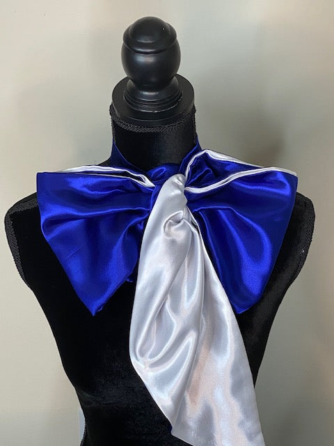 Two-Toned Fishtail Chic Neckerchief ~ She's Royal & Pure