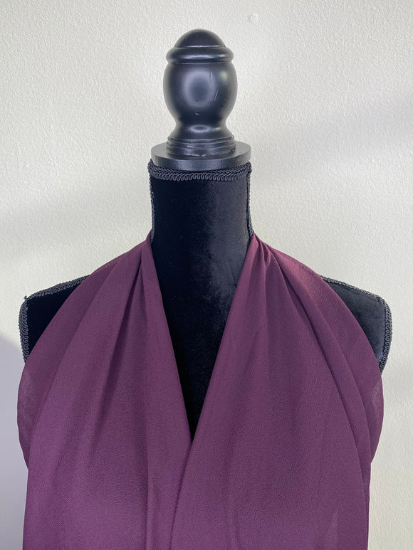 Scarf Vest - Plum Krazy