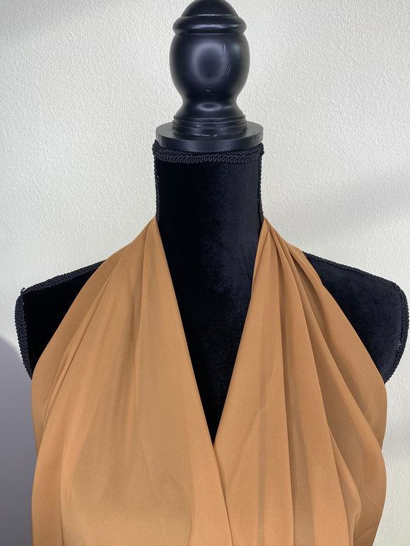 Scarf Vest - Caramel Cookie